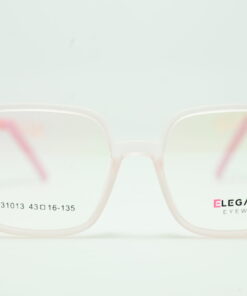 Prescription Glasses Square Transparent + Pink