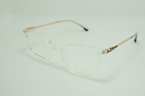 Clear frame glasses